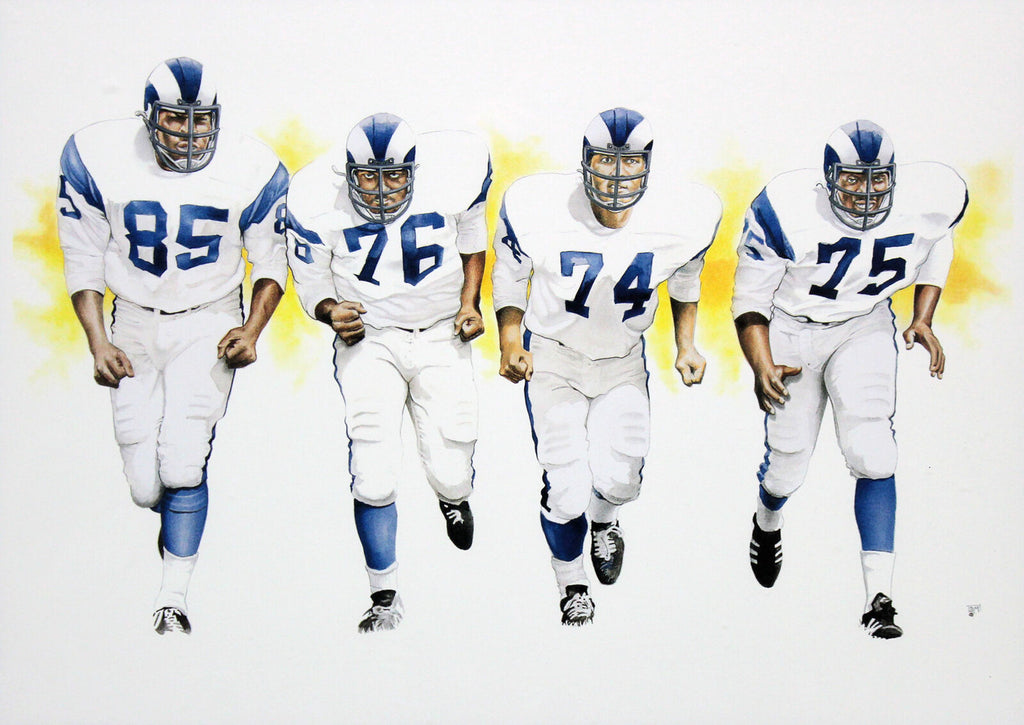 Rams 16x20 Fearsome Foursome Framed Lithograph Un-signed 2 – Super Sports  Center