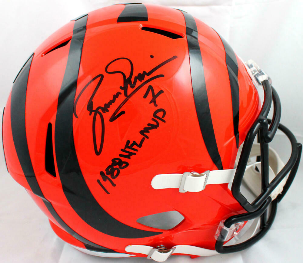 Boomer Esiason Signed Cincinnati Bengals F/S Speed Helmet w/NFL