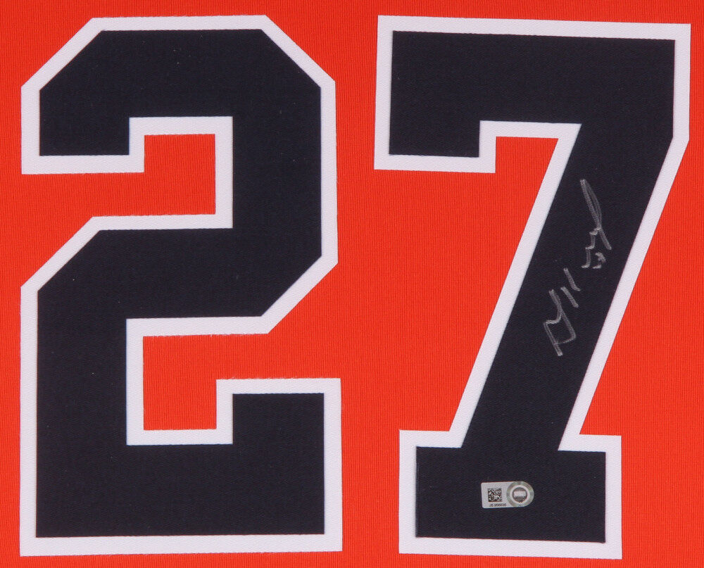 Jose Altuve Signed 35 x 43 Custom Framed Jersey (Fanatics & MLB Hologram)
