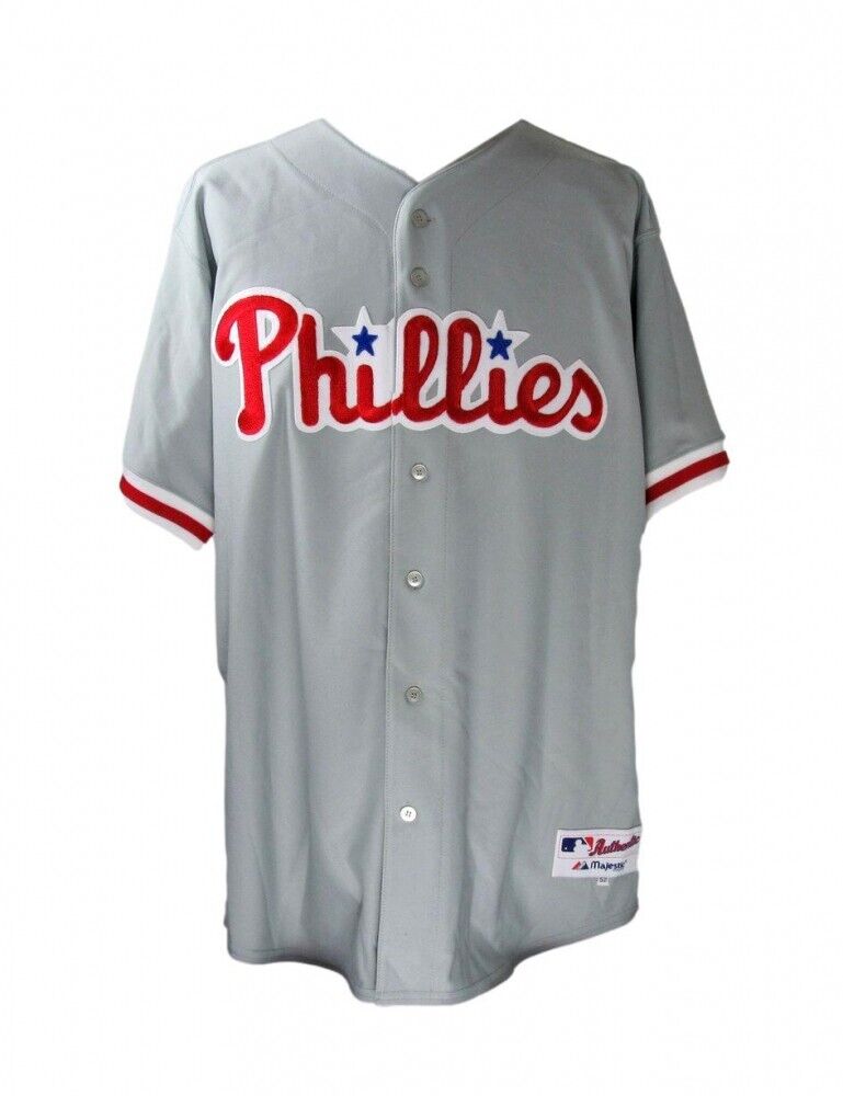 Carlos Ruiz Autographed White Majestic Baseball Jersey Philadelphia  Phillies JSA