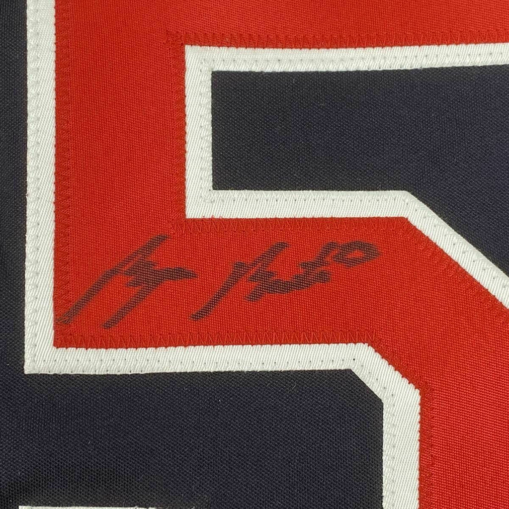 FRAMED Autographed/Signed BYRON BUXTON 33x42 Twins Blue Majestic Jerse –  Super Sports Center