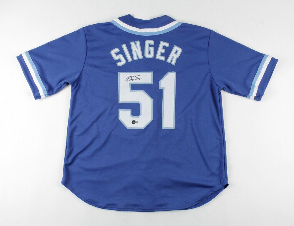 Brady Singer Signed Royals Jersey (Beckett Holo) Kansas City's 2018 1s –