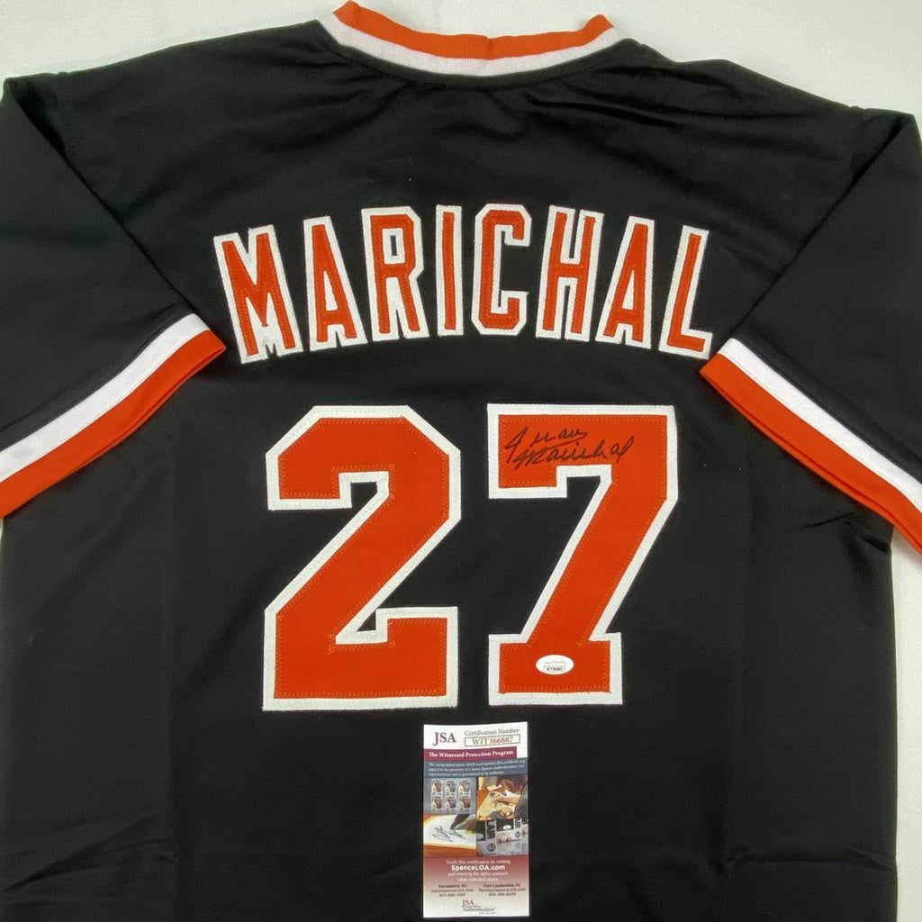 FRAMED Autographed/Signed JUAN MARICHAL 33x42 Black Baseball