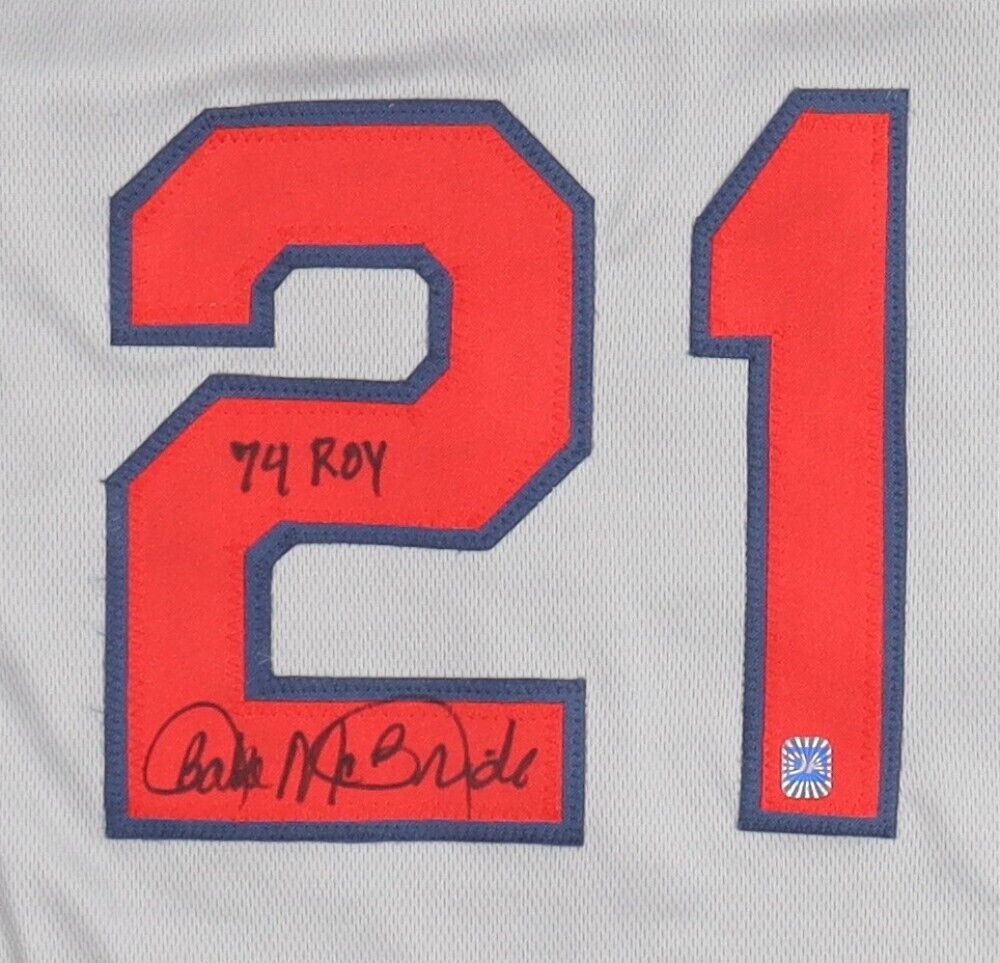 Bake McBride Signed St. Louis Cardinals Jersey Inscribed 74 ROY (DA) –  Super Sports Center