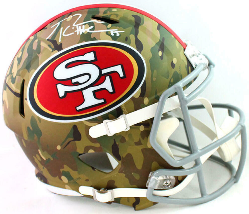 George Kittle Signed San Francisco 49ers F/S Camo Speed Helmet - Becke –  Super Sports Center