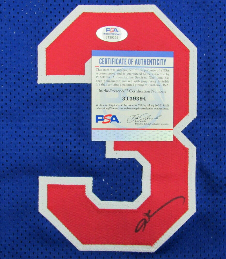 Allen Iverson Signed Philadelphia 76ers Jersey (JSA COA) #1 Pick 1996 –