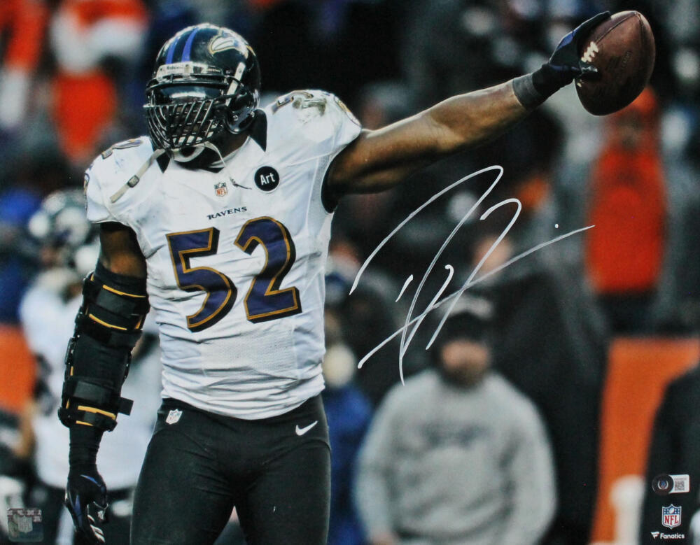 Framed Baltimore Ravens Ray Lewis Autographed Signed Jersey Beckett Holo