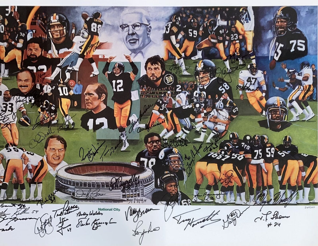 Chuck Noll & Terry Bradshaw Autographed 16x20 Up Close Photo- JSA Auth –  The Jersey Source