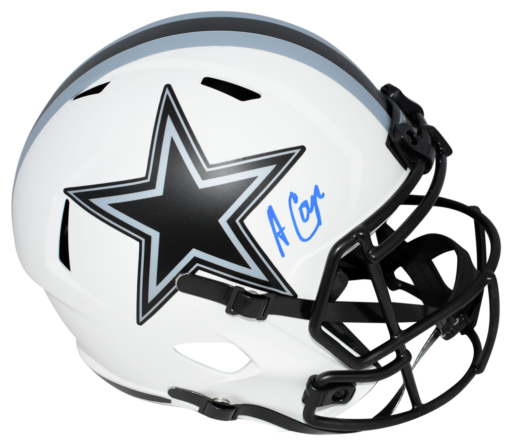 Troy Aikman Autographed Hand Signed Riddell Dallas Cowboys LUNAR