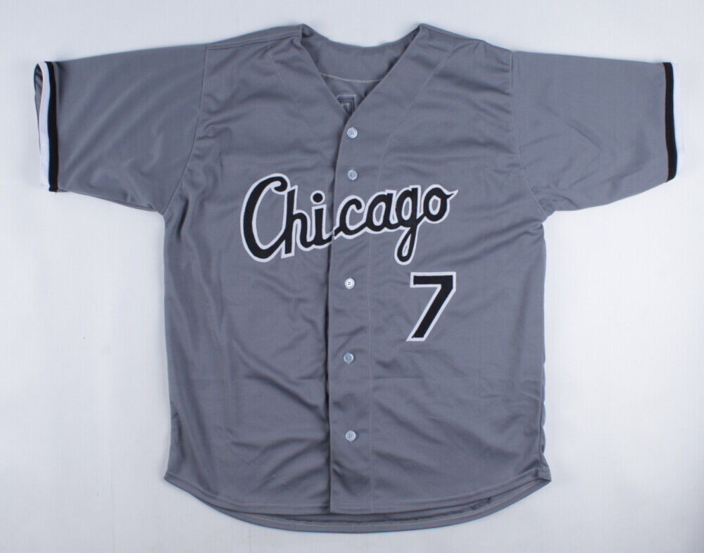 Tim Anderson Autographed White Pinstripe Jersey