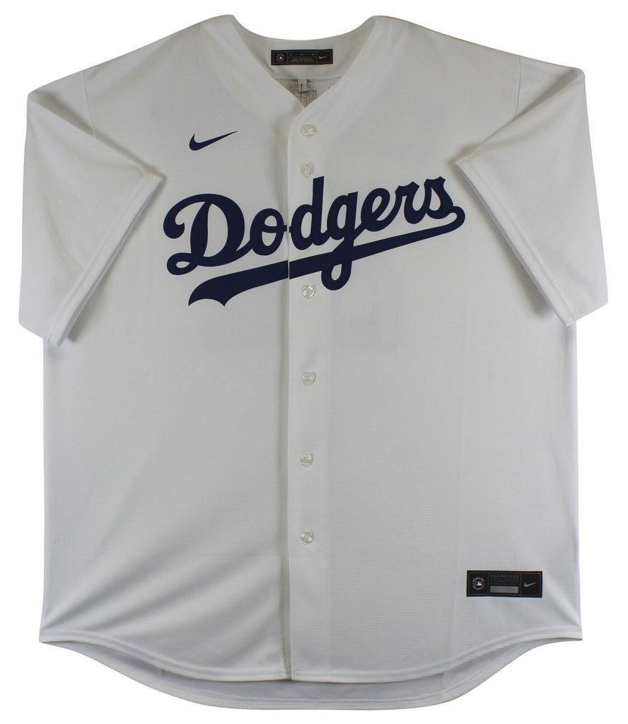 Clayton Kershaw Autographed and Framed Gray Dodgers Jersey Auto JSA COA