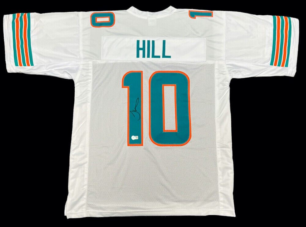 Friendly Confines Tyreek Hill Signed Miami Dolphins Jersey (Beckett) 6xPro Bowl Wide Receiver