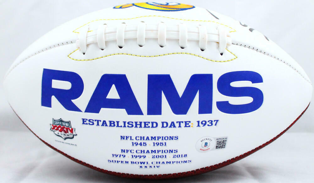 1999 St. Louis Rams Super Bowl Champs Team Signed Jersey Kurt Warner JSA COA