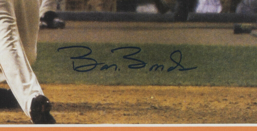 Framed Facsimile Autographed Barry Bonds 33x42 San Francisco Grey