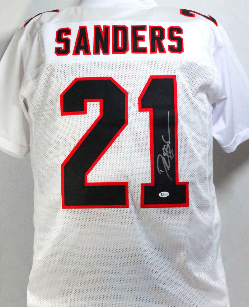 Deion Sanders Autographed Signed San Francisco 49Ers White Jersey Beckett  Beckett