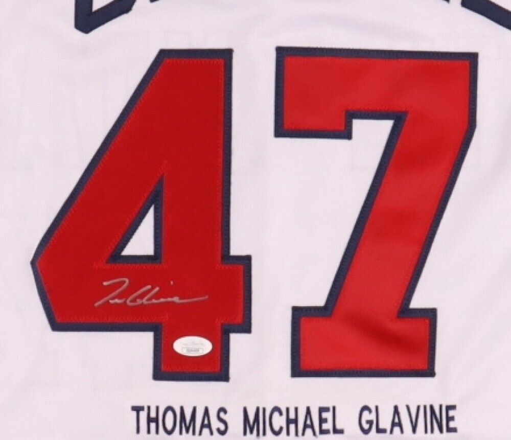 Tom Glavine Signed Atlanta Braves Jersey (JSA COA) 1995 World Series MVP /  HOF