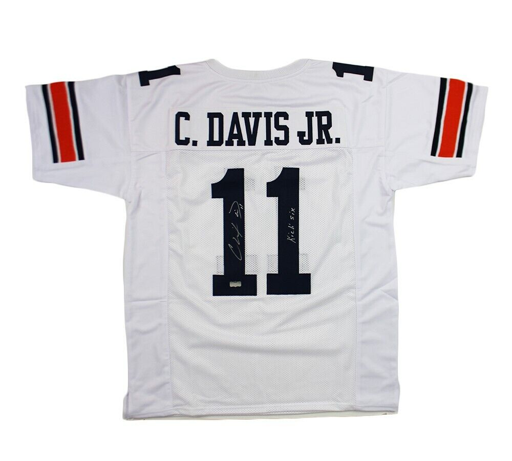 Chris Davis Jr. Signed Auburn Custom White Jersey w/ Kick Six – Super  Sports Center