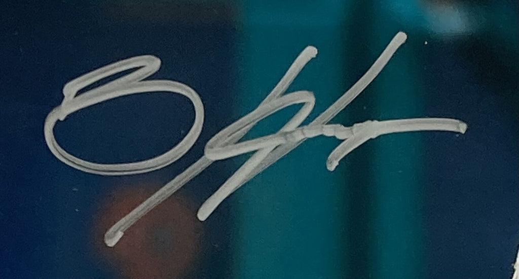 Framed Facsimile Autographed Bryce Harper 33x42 Philadelphia Blue