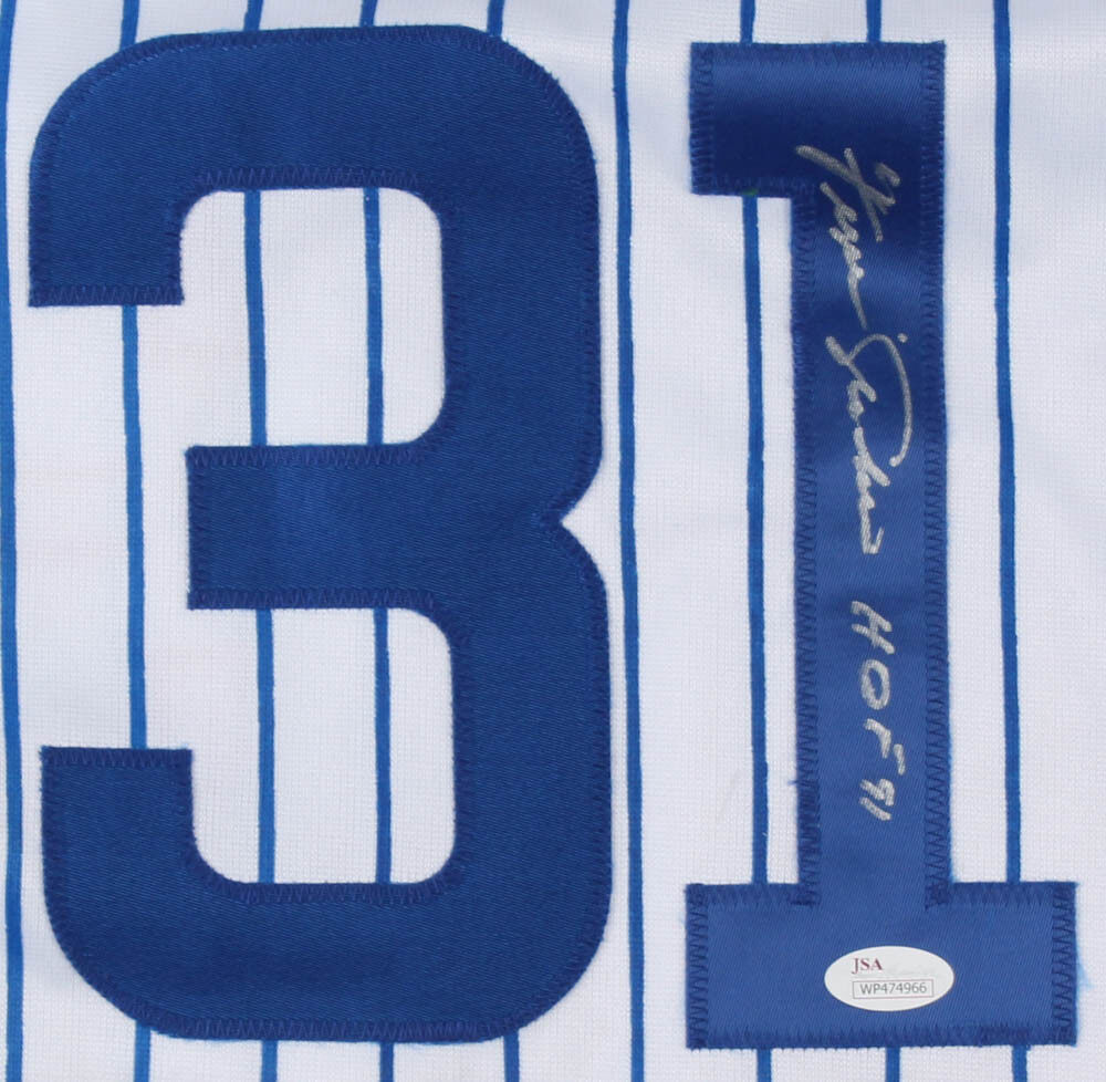 Greg Maddux Chicago Cubs Signed Autograph MLB Custom Blue Jersey