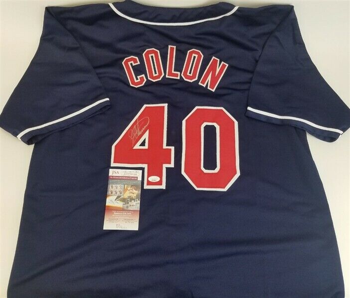 Cleveland Indians Bartolo Colon Autographed Inscribed Jersey Jsa Coa