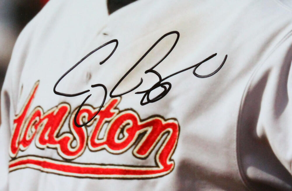 Craig Biggio Autographed Houston Astros 16x20 Catcher Photo- Tristar  *Silver