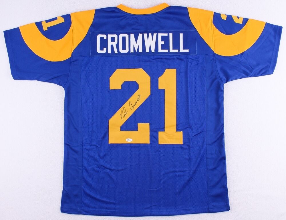 Nolan Cromwell Signed Los Angeles Rams Custom Jersey (JSA Witness COA)