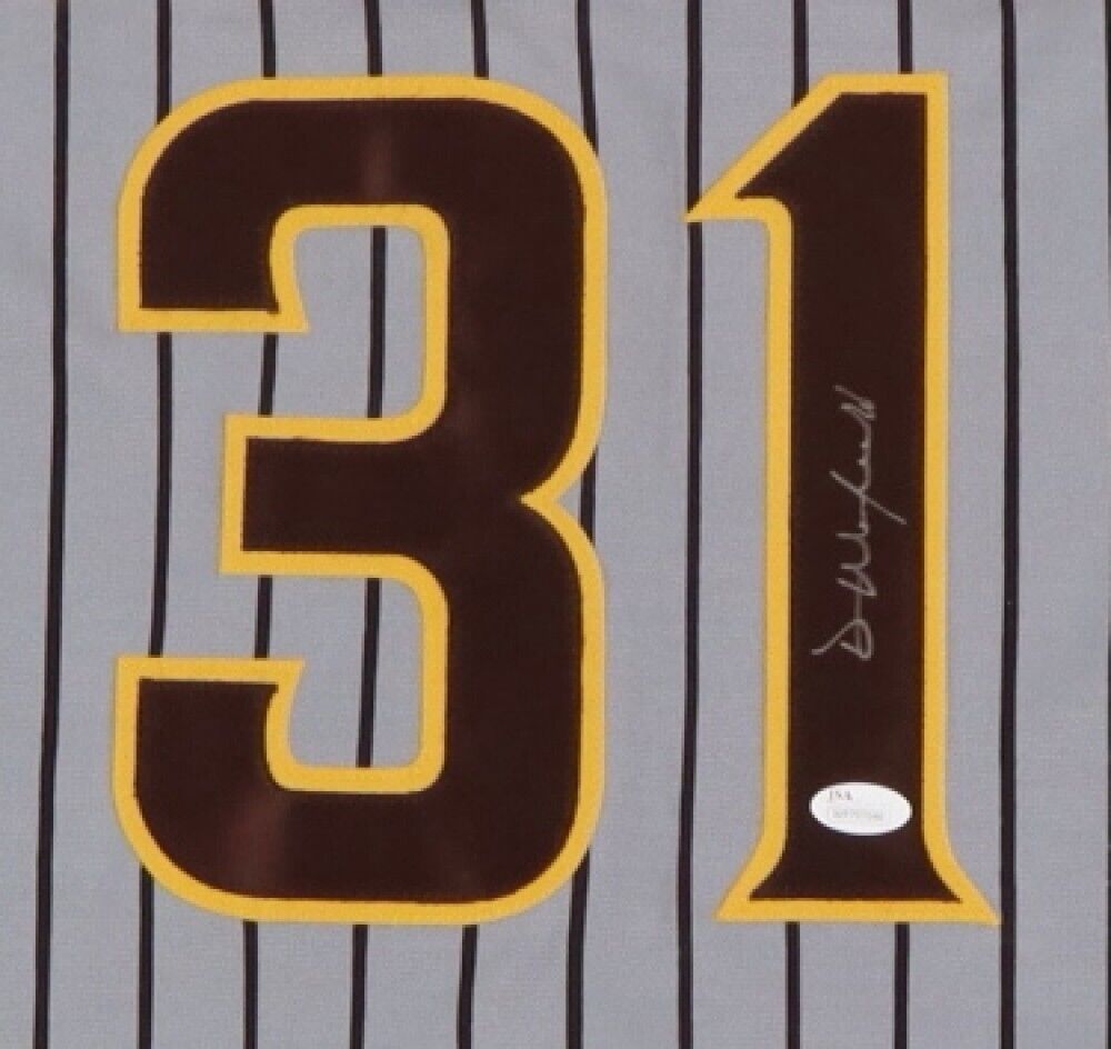 Framed San Diego Padres Dave Winfield Autographed Signed Jersey Jsa Coa