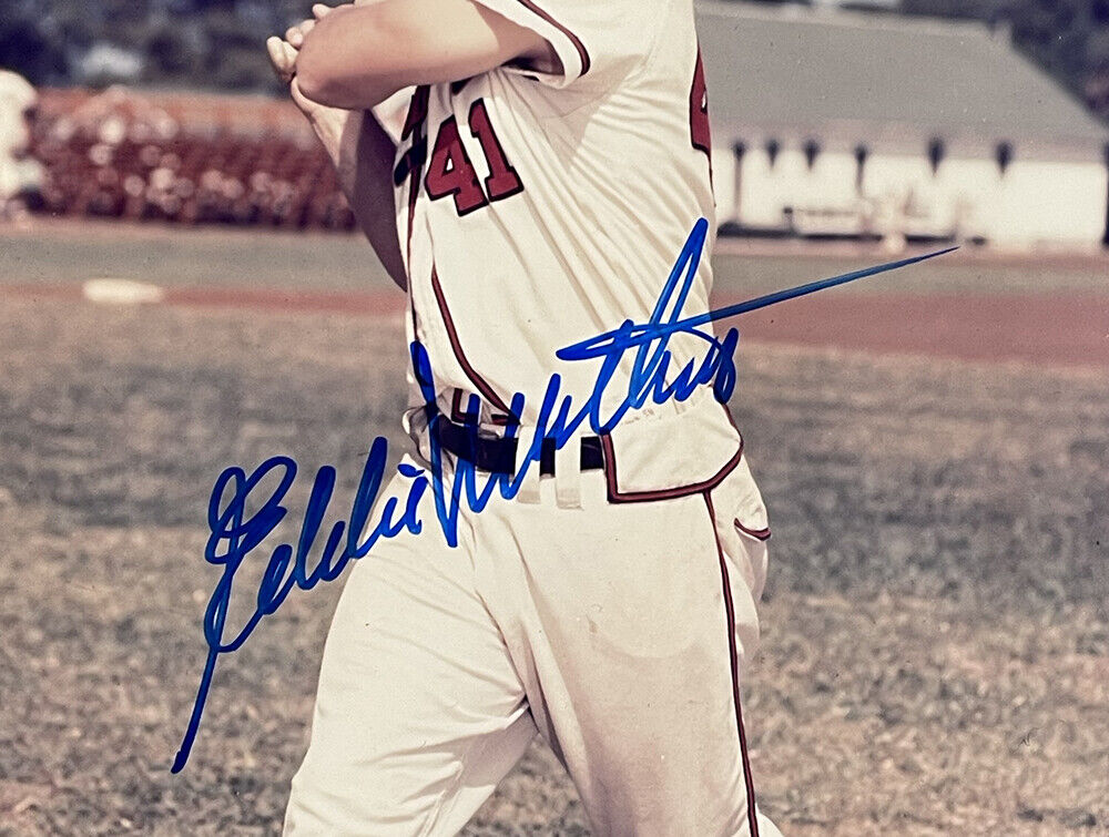 Eddie Mathews - Milwaukee Braves  Baseball classic, Braves baseball,  Milwaukee baseball