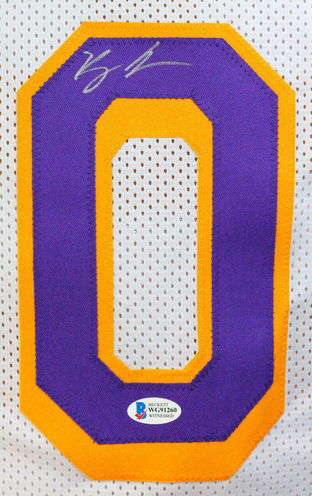 Kyle Kuzma Autographed/Signed Jersey JSA Sticker Los Angeles