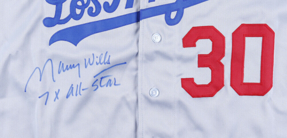 Maury Wills Signed Los Angeles Dodgers Jersey Inscribed 7x All-Star (P –  Super Sports Center