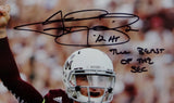 Johnny Manziel Signed Texas A&M 8x10 PF Photo Fist Pump w/ Insc - Beckett Auth