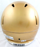 Kyren Williams Autographed Notre Dame Riddell F/S Speed Helmet-Beckett W Holo