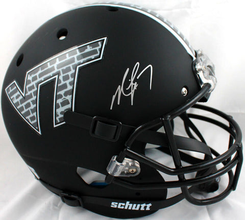 Michael Vick Autographed Virginia Tech F/S Schutt Helmet-Beckett W Hologram