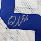 Autographed/Signed QUENTON NELSON Indianapolis White Football Jersey JSA COA