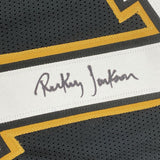 Autographed/Signed RICKEY JACKSON New Orleans Black Jersey Beckett BAS COA Auto