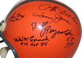 1954 Cleveland Browns Team Signed F/S Helmet 9 Sigs Otto Graham JSA 33596