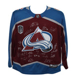 Colorado Avalanche Team Signed Burgandy Fanatics XL Jersey 20 Sigs BAS 37473