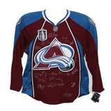 Colorado Avalanche Team Signed Burgandy Reebok 50 Jersey 20 Sigs BAS 37475