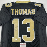 Autographed/Signed MICHAEL THOMAS New Orleans Black Football Jersey JSA COA Auto