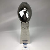 Autographed/Signed NICK FOLES Full Size Replica Lombardi Trophy Beckett BAS COA