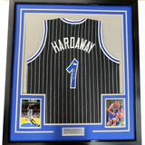 Framed Autographed/Signed Anfernee Penny Hardaway 33x42 Black Jersey PSA/DNA COA