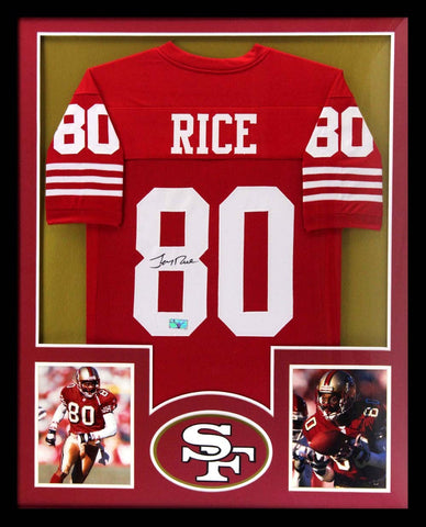 Million Dollar Backfield Autographed San Francisco 49ers Jersey Framed