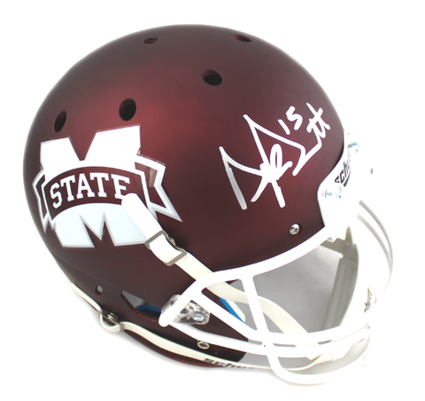 Dak Prescott Signed Mississippi State Bulldogs Schutt Full Size Helmet