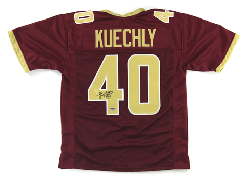 Luke Kuechly Signed Boston College Eagles Custom Maroon Jersey