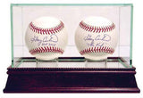 Glass Double Baseball Case