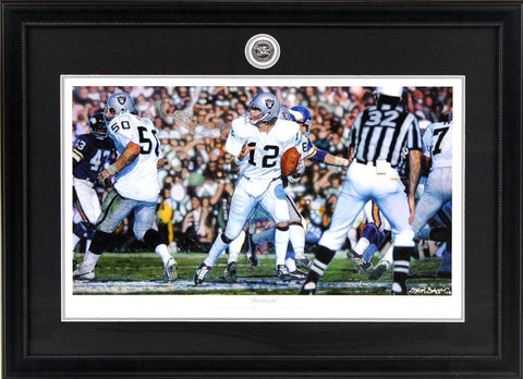 Steve Skipper Collection - "Undeniable" - Ken Stabler Oakland Raiders Framed Commemorative Regular Edition Lithograph - Limited Edition