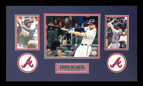 Ender Inciarte Signed Atlanta Braves Framed 8x10 MLB Photo