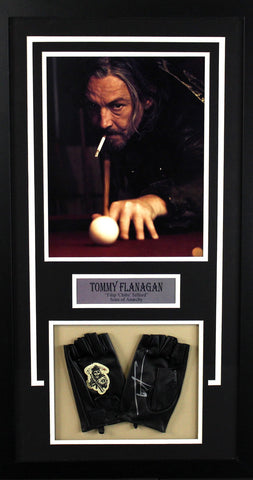 Tommy Flanagan Signed Sons Of Anarchy Fully Licensed Framed Fingerless Black Crew Gloves