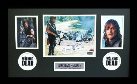 Norman Reedus Signed AMC The Walking Dead Framed Photo- Bazooka Aftermath