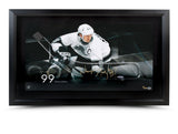 Wayne Gretzky Autographed Acrylic Stick Blade with Los Angeles Kings Motion Picture - Framed